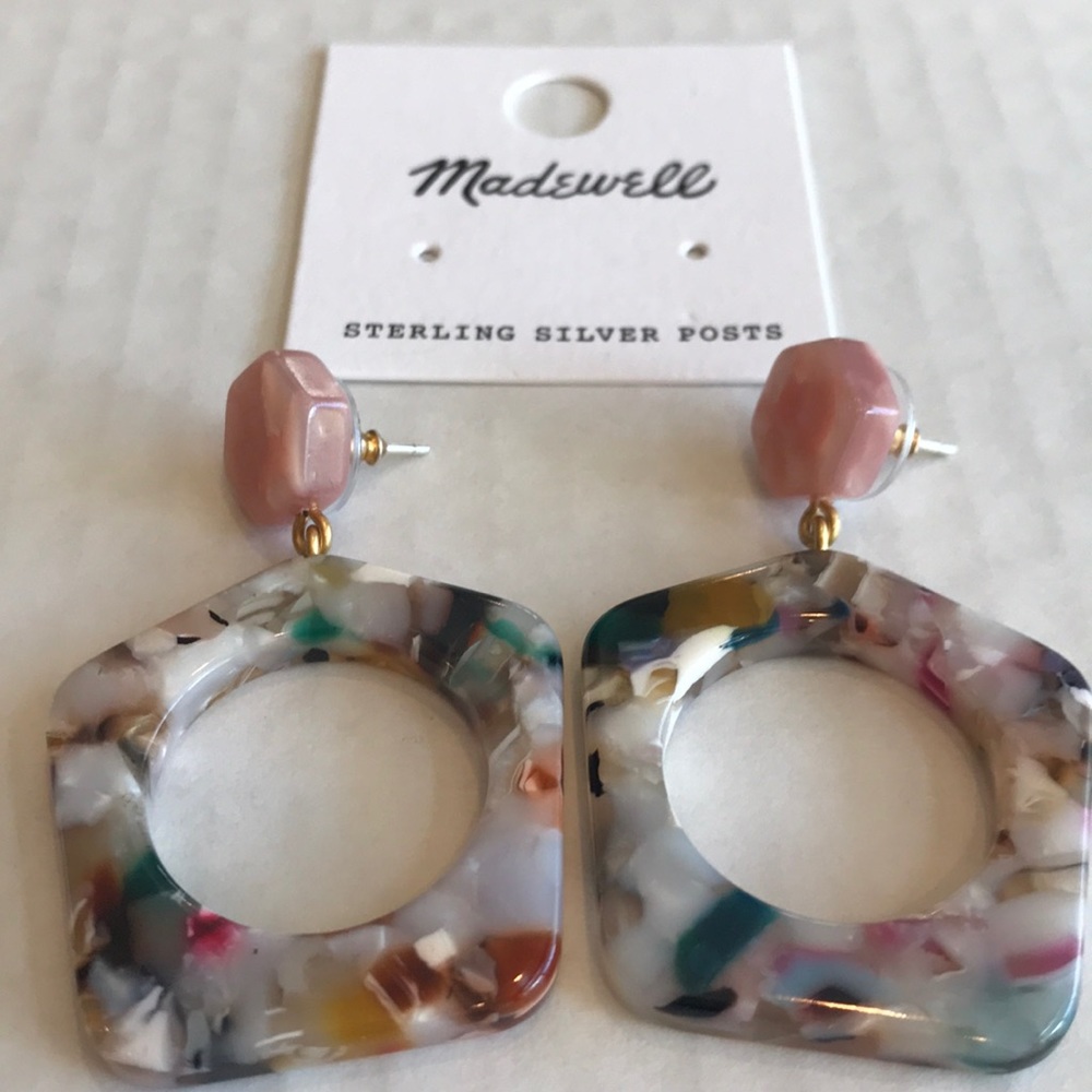 Madewell Acetate Geometric Drop Earrings - Picture 6 of 8